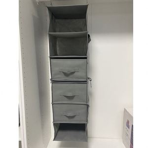 Hot Sell 6-Shelf Collapsible Fabric Hanging Closet Organizer Hanging Storage Shelves with Drawers - Product Image 6