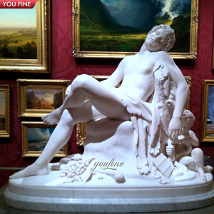 Statue de messager en marbre blanc de <span class=keywords><strong>mythologie</strong></span> <span class=keywords><strong>grecque</strong></span> sculptée à la main pour l'extérieur - Product Image 3