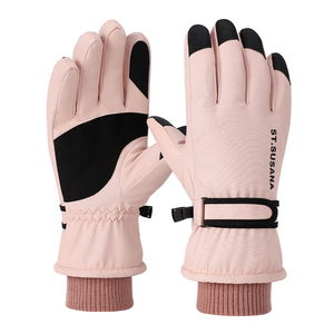 Custom Logo Insulated Polyester Outdoor Motorcycle Touchscreen Snow Waterproof Snowboard Winter <b>Womens</b> <b>Ski</b> <b>Gloves</b> Sports - Product Image 1