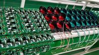 Feux de signalisation LED automatiques bicolores (rouge/vert) 100mm/200mm/300mm pour portiques de chargement et déchargement à arrêt et marche
