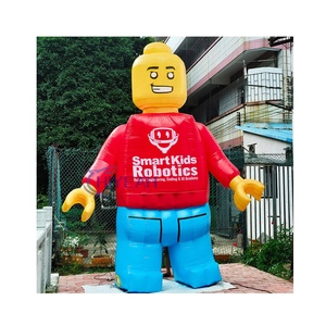 Mascotte gonflable de personnage Lego de haute qualité, Homme bloc gonflable géant personnalisé pour événements promotionnels et ouvertures de magasins - Product Image 4