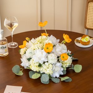 Arreglo de Flores Artificiales de Seda para Decoración de Mesa, Hortensias Púrpuras, Decoración para el Hogar, Centro de Mesa para Banquetes y Restaurantes - Product Image 4