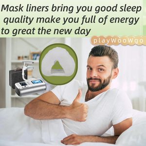 Coussinets doux et fins pour <span class=keywords><strong>masque</strong></span> nasal <span class=keywords><strong>CPAP</strong></span> N20 blanc, absorbant les huiles et l'humidité, réduisant les rougeurs, confort amélioré - Product Image 5