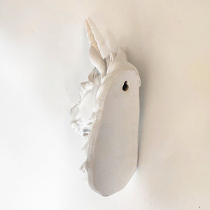 Gold <strong>Unicorn</strong> Resin Animal Head Wall <strong>Decor</strong> Ready to Hang 14.5 Inches - Product Image 5