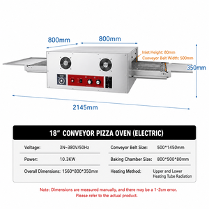 Horno <span class=keywords><strong>de</strong></span> Convección Eléctrico Comercial con Circulación <span class=keywords><strong>de</strong></span> Aire Caliente <span class=keywords><strong>para</strong></span> Restaurantes, Horno <span class=keywords><strong>para</strong></span> Hornear, Tostar y Pizza - Product Image 3