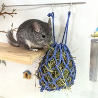 Mangeoire à foin pour lapin et hamster, sac à foin suspendu grande capacité, durable, écologique, en nylon, support à foin pour lapin 33x28cm Birdstory