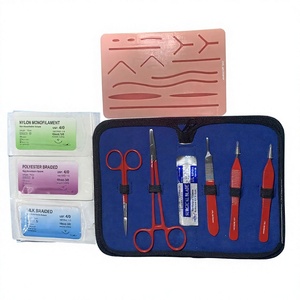 Manche de scalpel, kit de sutures médical pour dissection, premiers secours, traumatisme d'urgence sur le terrain, pratique et soins infirmiers - Product Image 1
