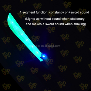 26 ''<span class=keywords><strong>led</strong></span> cá mập thanh kiếm ánh sáng-up đồ chơi cho trẻ em 9 <span class=keywords><strong>LED</strong></span> 3xAA pin bao gồm hiệu ứng âm thanh polybag đóng gói 1 chức năng - Product Image 4