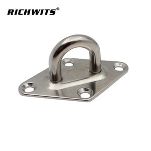 RICHWITS แผ่นยึดสแตนเลสแบบมีรูร้อยสาย 4 ขนาด อุปกรณ์ฮาร์ดแวร์ทางทะเล สำหรับยึดติดกับเรือใบและอุปกรณ์เสริม - Product Image 5