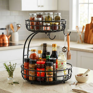 Cestello in metallo impilabile <span class=keywords><strong>di</strong></span> alta qualità con rivestimento a polvere per <span class=keywords><strong>frutta</strong></span>, verdura e articoli da toeletta. - Product Image 2