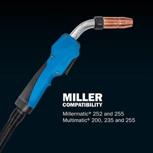 Pistola de Soldadura MIG Miller Mdx250, Cable de 15 Pies, Pistola de Soldadura Eléctrica de Pulso Refrigerada por Aire - Product Image 5