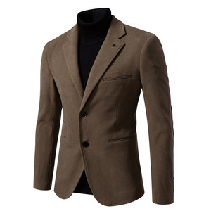 Traje de Chaqueta para Hombre JAC22 W8034 Otoño Invierno, Alta Calidad, Color Puro, Corte Slim, Cierre de un Solo Botón - Product Image 6