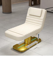 Table de massage électrique en cuir PU, réglable en hauteur, pour soins du visage, équipement de salon de beauté et spa, vente en gros d'usine