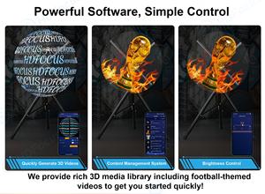 Esfera Mini Holográfica 3D para Eventos Deportivos 2026, Pantalla Flotante 3D para Publicidad, Videos Personalizados para Bares Deportivos y Eventos Minoristas - Product Image 3