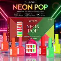 Cupcici – Ensemble de vernis à ongles en gel 6 couleurs – Gel UV semi-permanent de qualité salon, kit de nail art pour débutants et professionnels