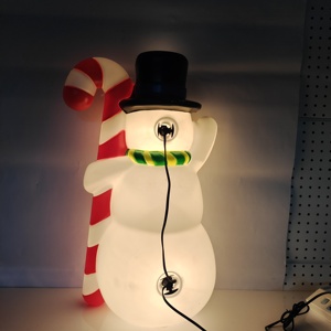 Jouets de Noël en plastique moulé par soufflage, cadeaux créatifs de Noël, décorations de luxe, cadeaux personnalisés de Noël, décorations Olaf de Noël, LED - Product Image 6
