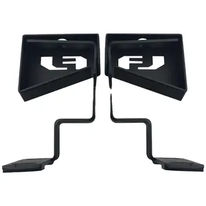 J091-FJ FJ Cruiser Front Cowl Light Brackets Black Steel Headlight Fog Light Brackets For Toyota FJ 07+