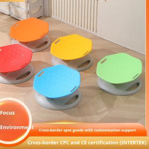 Chaise pivotante transfrontalière BYS, planche d'équilibre rotative pour enfants, entraînement sensoriel, en plastique, éducative, certification d'exportation - Product Image 2