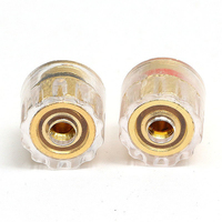 2Pcs OEM KCT DIY Home Car Stereo Screw Binding Post Speaker Amplifier Terminal 4MM Audio Banana Jack Terminal