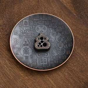 Retro Blessing Incense Holder Creative Bronze Induction Aroma Diffuser Vintage Exquisite Sandalwood Stove Base - Product Image 3