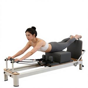 Máquina de Pilates Reformer de Aluminio Resistente, Ajustable, para Ejercicios de Core, para Uso en Estudio, Yoga y Cuerpo - Product Image 1