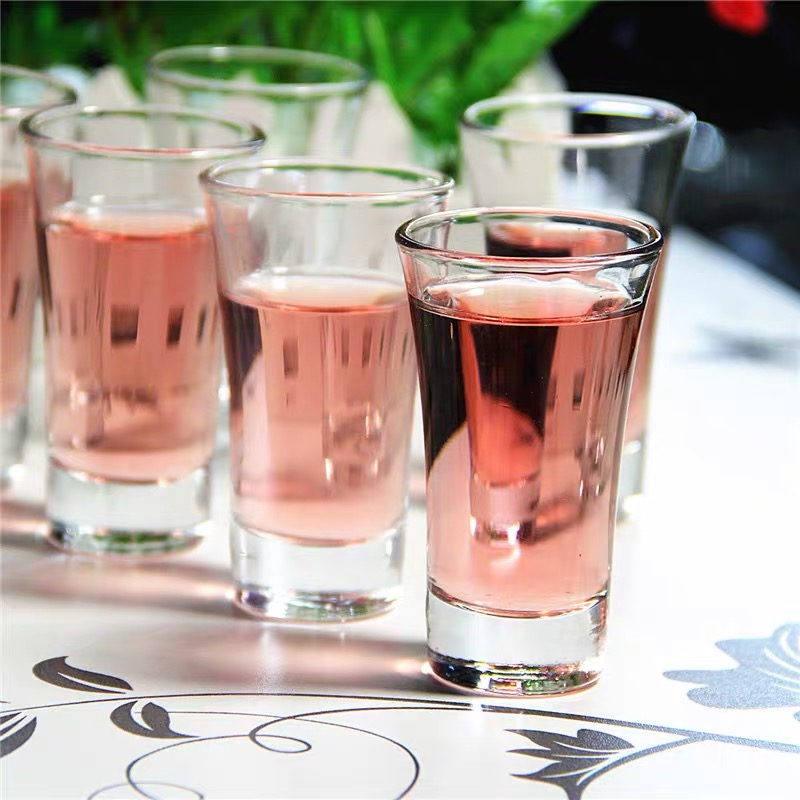 High quality glass shot customized logo shot glass
