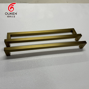 Hiện đại đơn giản thép không gỉ cửa kính xử lý Titan chải khách sạn trang trí tùy chỉnh trang trí nội thất bên ngoài cửa xử lý - Product Image 6