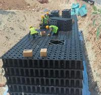 Module géocellulaire en PP recyclé écologique à haute résistance pour le drainage souterrain des autoroutes et des places