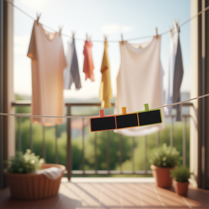 Ilan Mollette in Legno con Mini Lavagna 3,5cm 6 Pezzi per Appendere Vestiti - Product Image 3