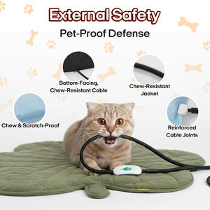 Verwarmde kattenbedden in bladvorm, Amerikaanse spotgoederen, verwarmingsmat voor huisdieren, wintermat voor gebruik in de winter - Product Image 3