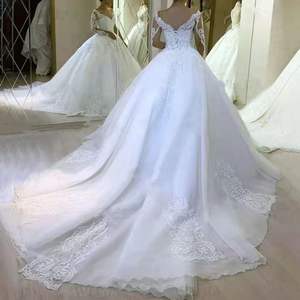 Nuevos Vestidos <span class=keywords><strong>de</strong></span> Novia <span class=keywords><strong>de</strong></span> Encaje Estilo Princesa al por Mayor Elegantes para <span class=keywords><strong>Boda</strong></span> <span class=keywords><strong>Civil</strong></span> - Product Image 4