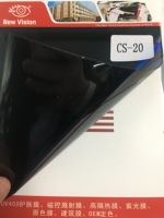 Nouvelle filmation de vitres en carbone 2PLY Vision CS VLT5%-70% pour voitures, matériau PET, changement de couleur, rejet UV/IR à 90%, garantie 2-4 ans