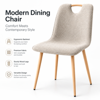 Chaise de salle à manger en tissu nordique pour projets B2B, hôtels, auberges, restaurants – Commande en gros, siège moderne et confortable, OEM