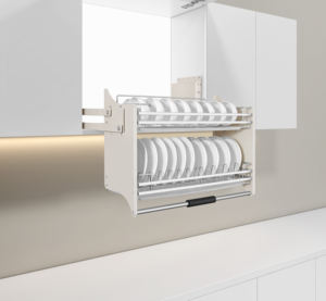 Étagère escamotable en acier inoxydable Vbosr, panier élévateur de cuisine, paniers élévateurs, armoire de garde-manger, armoire de cuisine escamotable - Product Image 1