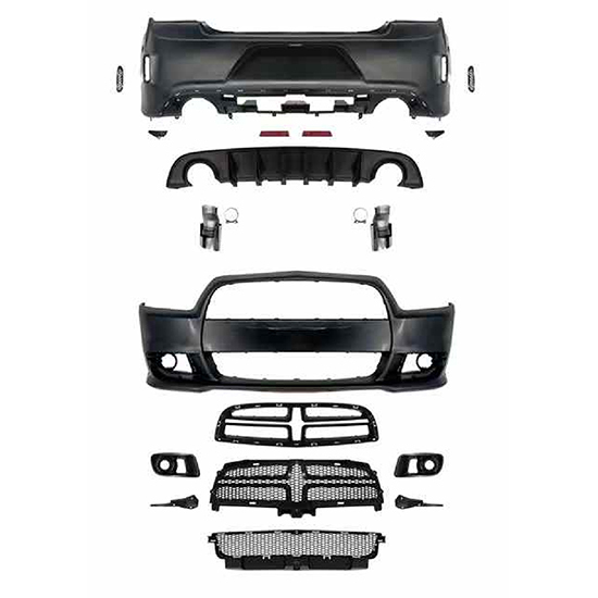 Auto Aftermarket Parts for Dodge Charger (2008-2014) Upgrade to SRT Body Kits (Without Navigation Lights)
