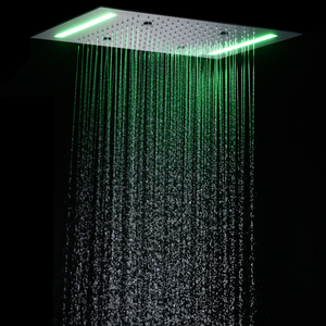 Ceiling Mount Spa <strong>Shower</strong> <strong>System</strong> With Led Light Atomizing and Rainfall <strong>Shower</strong> Head Smart Modern Bathroom <strong>Shower</strong> Set 14*20Inch - Product Image 2