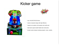 Machine de jeu de kick-boxing à monnayeur pour adultes, pour intérieur, avec fonction de gros coup de pied, jeu d'arcade de football et soccer