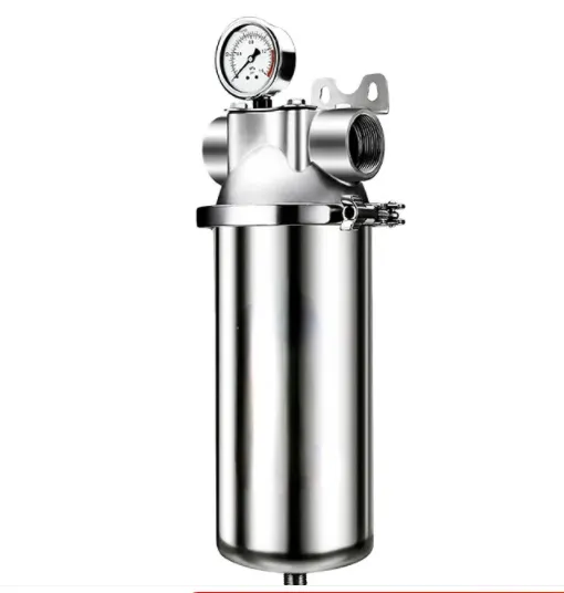 Myteck Whole House Big Flow Rate Stainless Steel 304 Inline Water Pre-Filter 1 Inch With Flushing Function 10000LPH 40 Micron
