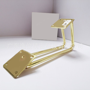 Yijun <b>Gold</b> V-Shaped <b>Sofa</b> Legs 2456 Heavy Duty Modern Minimalist Furniture Hardware - Product Image 4