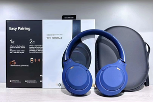 หูฟังไร้สาย <span class=keywords><strong>WH</strong></span>-<span class=keywords><strong>1000XM4</strong></span> หูฟังสเตอริโอแบบพับได้ หูฟังแบบครอบหูไร้สายสำหรับเล่นกีฬา หูฟังกันน้ำ - Product Image 2