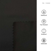 Tissu Oxford Ripstop 100% Nylon 70D*200D 110GSM, résistant au vent et aux déchirures, pour bagages d'extérieur, auvents, sacs à dos, avec revêtement PU/PVC/TPU/TPE