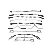 Barre de triceps pour press-down, accessoires d'entraînement intégrés pour la gym, barre de triceps, barre de lat pulldown