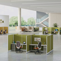 Estaciones de Trabajo OMNI Modernas con Estructura de Acero Resistente para Centros de Llamadas y Salas de Estar con Reducción de Ruido en Oficinas de Diseño Abierto