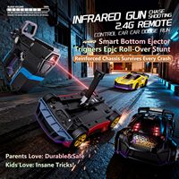 Mainan Pistol Tembak Inframerah 3in1 2.4G Interaksi Orang Tua Anak Mobil Balap Anak Kontrol Jam Tangan RC