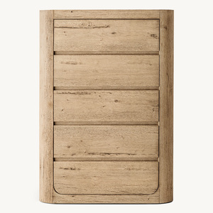 <span class=keywords><strong>Commode</strong></span> de rangement en bois personnalisable Rhoohill, style américain vintage, en bois massif, 5 tiroirs, pour chambre à coucher - Product Image 5