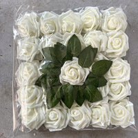 25 pièces de fleurs artificielles en mousse, roses, décoration de mariage DIY, fleurs pour la Saint-Valentin, cadeau, bouquet de mariée