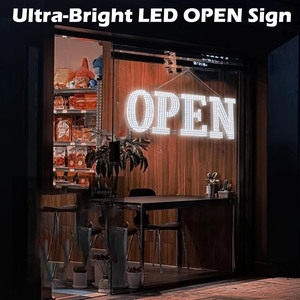 LED luminous open sign advertising <b>board</b> indoor hanging wall decoration <b>light</b> shop sign entrance indicator luminous sign 12V - Product Image 4