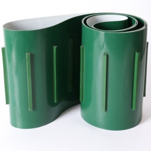 新しい緑色の耐久性のある2層プラスチック製コンベヤーベルト、2年間の保証付き、30x15x15cm、食品・飲料工場用 - Product Image 1