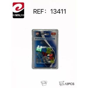 Fusibles De Coche 10 Pcs Assorted Automotive Fuses Car Insurance 12Pcs Pack - Product Image 3