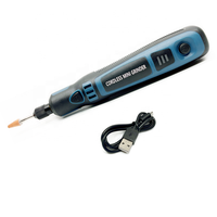 Micro Mini meuleuse électrique outil de bricolage pour le polissage des ongles forage et coupe 306 outil de graveur sans fil à charge USB à trois vitesses